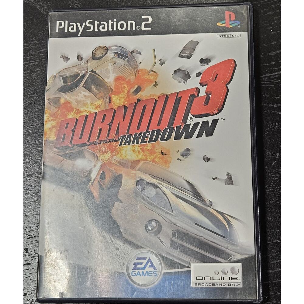 EA Games Burnout 3 Takedown W/ Manual Online Sony PlayStation 2